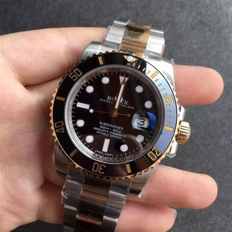 rolex submariner silver and gold replica|rolex submariner knockoff watches.